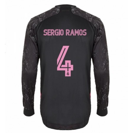 Tenue Real Madrid Sergio Ramos 4 Troisieme 2020-2021 Maillot de Foot ML